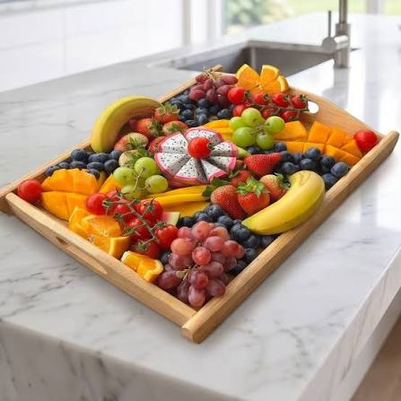 Abundant selection of vibrant fresh fruits and berries